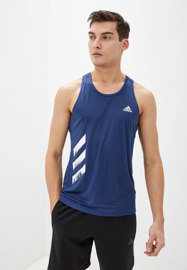 

Майка спортивная adidas, Синий, adidas AD002EMHLPY4