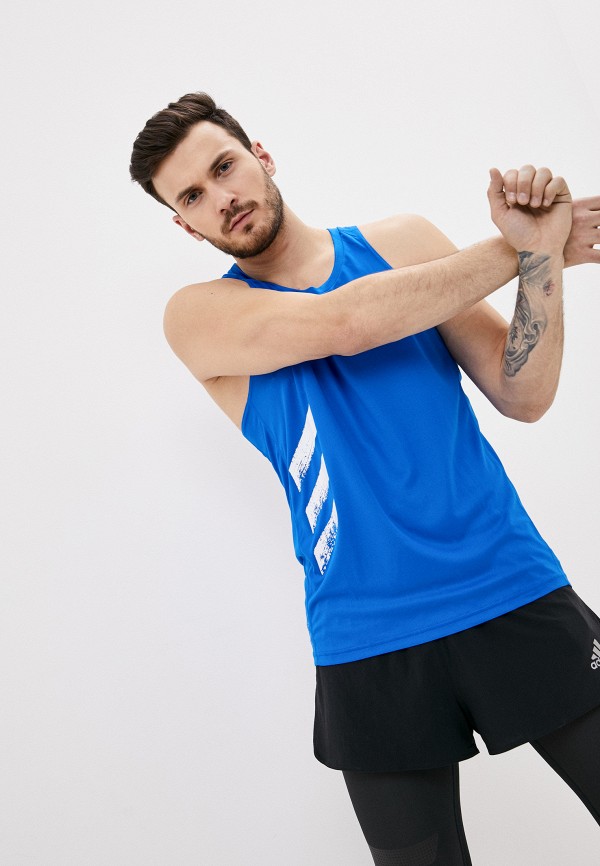 

Майка спортивная adidas, Синий, OTR SINGLET 3S