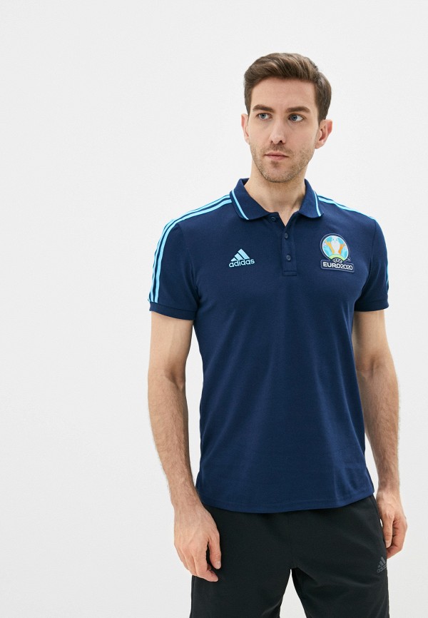 

Поло adidas, Синий, adidas AD002EMIIBN3