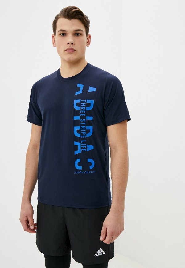 

Футболка спортивная adidas, Синий, adidas AD002EMIIBR8