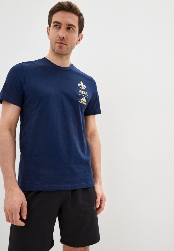

Футболка adidas, Синий, FRA CI Tee
