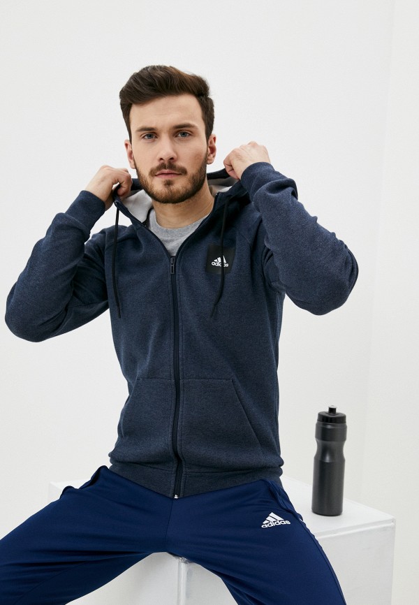 

Толстовка adidas, Синий, adidas AD002EMIYPJ9