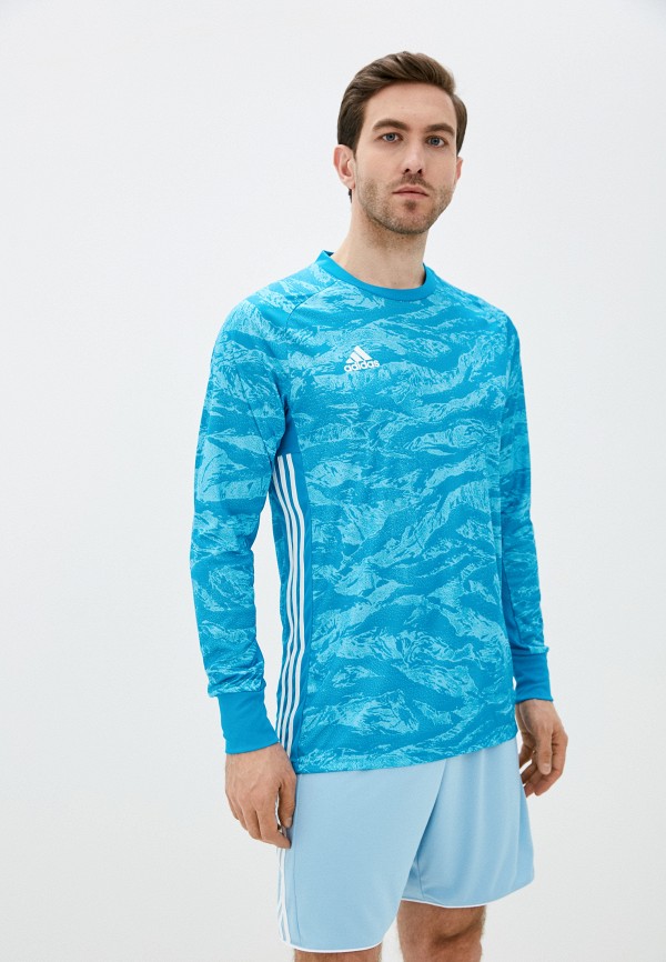 

Лонгслив спортивный adidas, Голубой, adidas AD002EMJFNO3