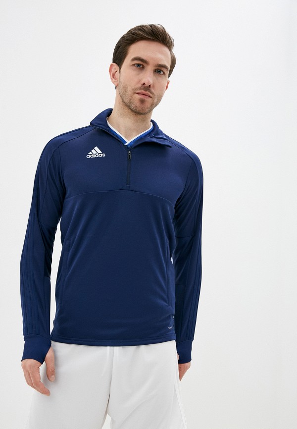 

Лонгслив спортивный adidas, Синий, adidas AD002EMJFNQ1