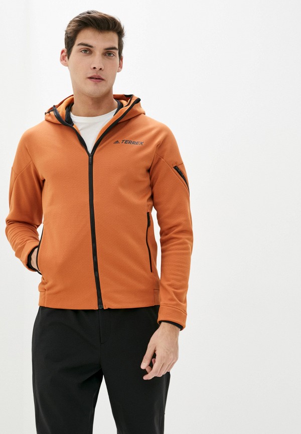 

Толстовка adidas, Оранжевый, CH HOODED FL JK