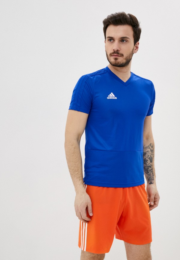 

Футболка спортивная adidas, Синий, CON18 TR JSY