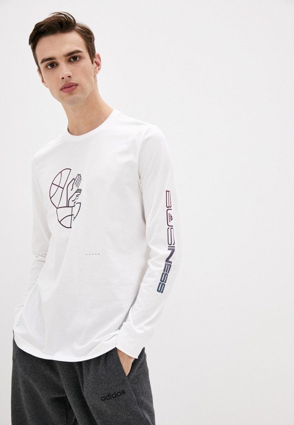 

Лонгслив adidas, Белый, adidas AD002EMJMNK6
