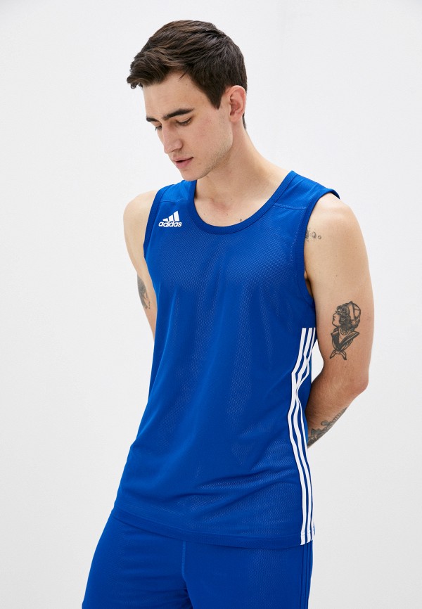 

Майка спортивная adidas, Синий, adidas AD002EMJMNL0