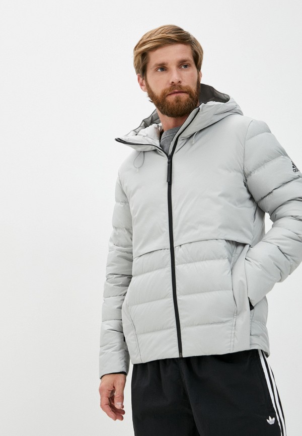

Пуховик adidas, Серый, adidas AD002EMJMNR3