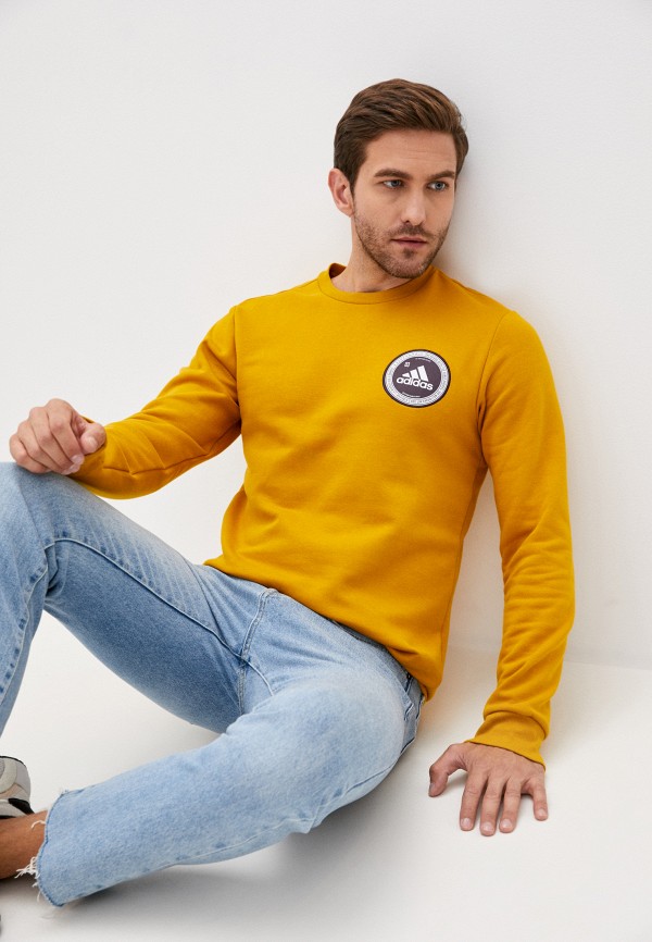 

Свитшот adidas, Желтый, COLLEGIATE CREW