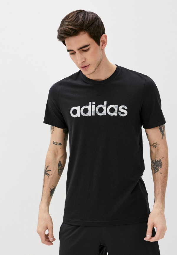 

Футболка adidas, Черный, E CAMO LIN TEE