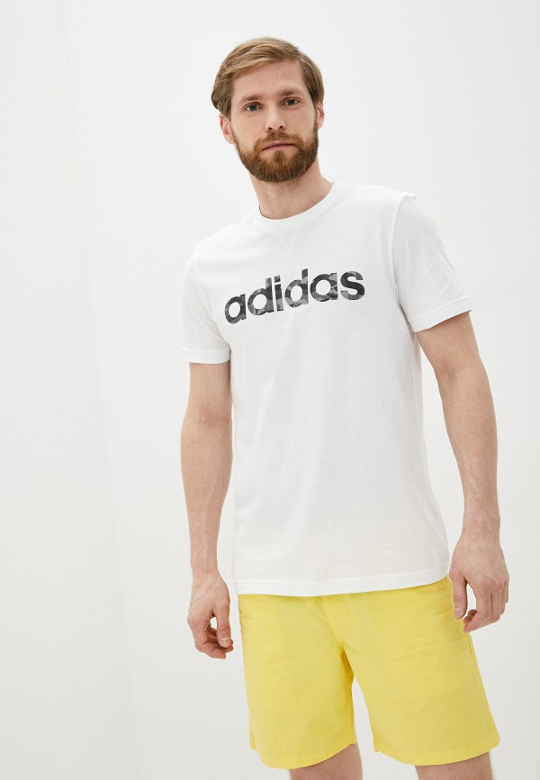 

Футболка adidas, Белый, E CAMO LIN TEE
