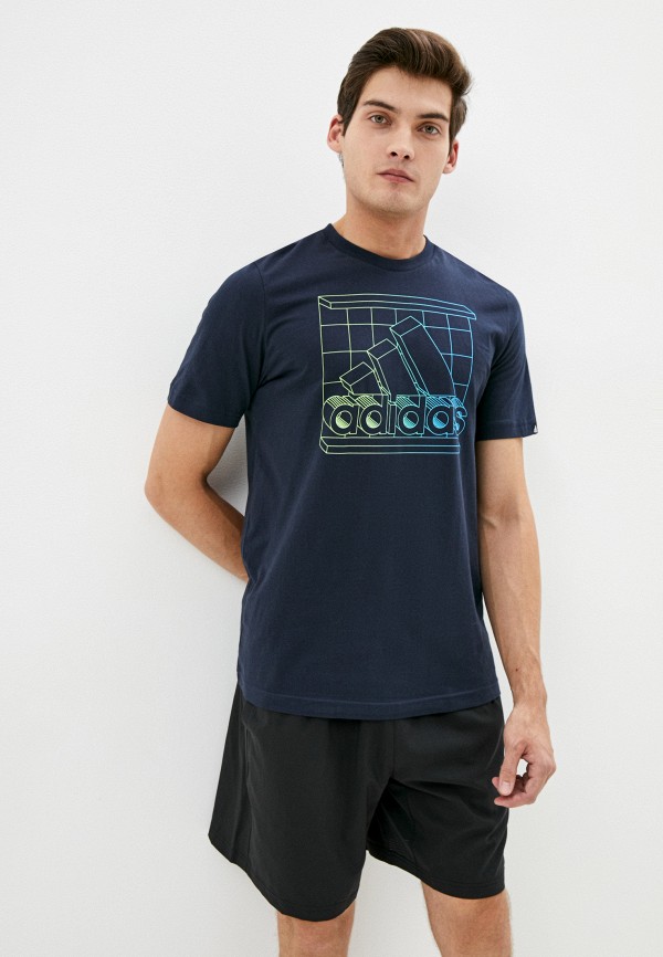 

Футболка спортивная adidas, Синий, adidas AD002EMJMOT4