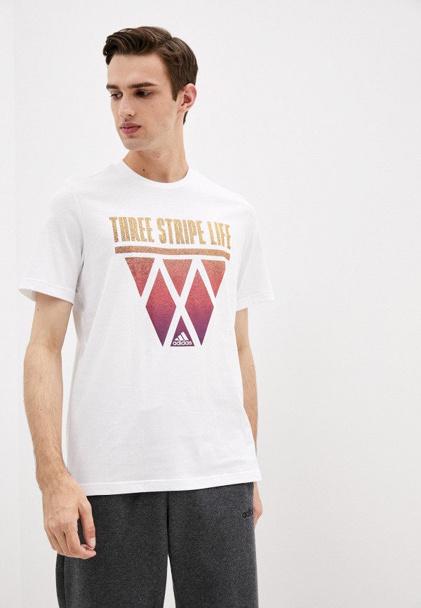 

Футболка adidas, Белый, TSL HOOPS