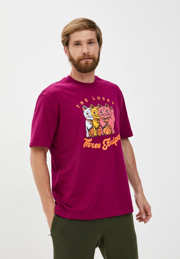

Футболка adidas, Бордовый, 3 Cats Graphic