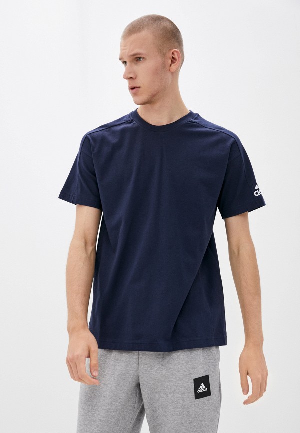 

Футболка adidas, Синий, adidas AD002EMKQSS5