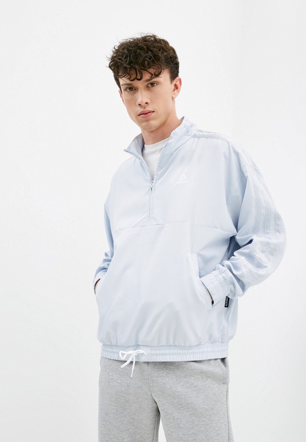 

Ветровка adidas, Голубой, SMR LD 1/4 ZIP