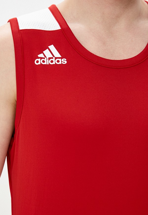 Майка спортивная adidas красный, размер 40, фото 4