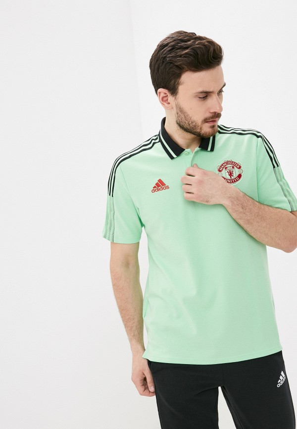 

Поло adidas, Зеленый, MUFC POLO