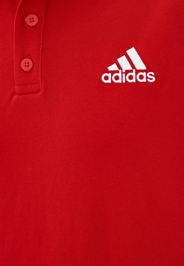 Поло adidas красный, размер 52, фото 4
