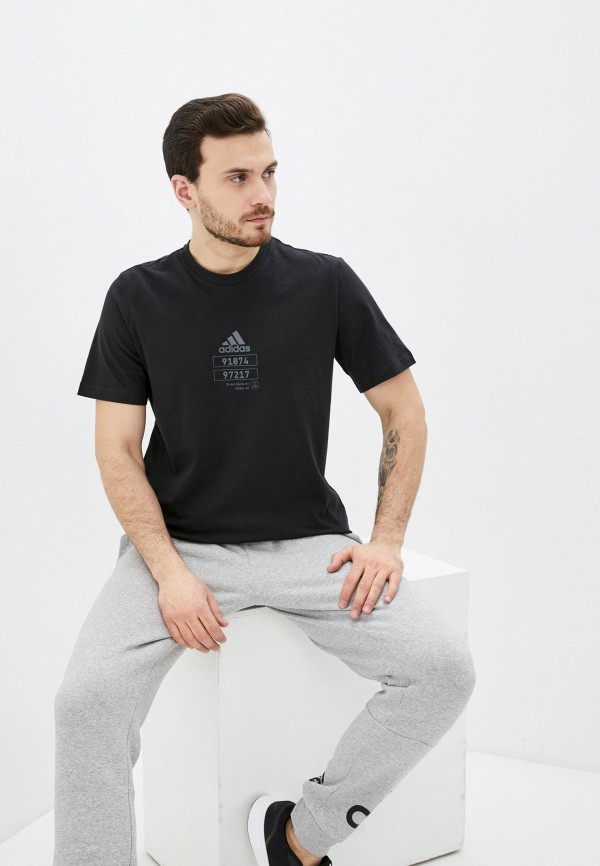 

Футболка adidas, Черный, TECH REFL TEE M