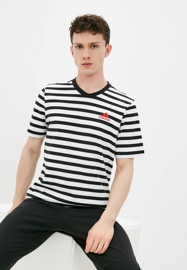 

Футболка adidas, Разноцветный, M STRIPY SJ T