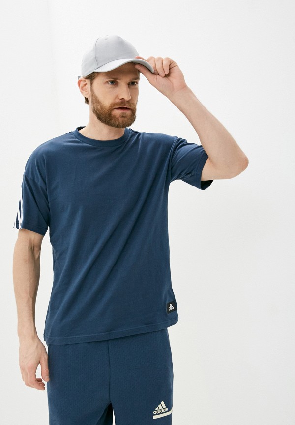 

Футболка adidas, Синий, adidas AD002EMLUFN9