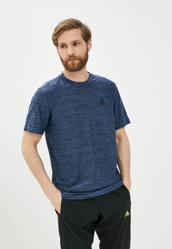 Футболка спортивная adidas синий GM2133 AD002EMLUFO4