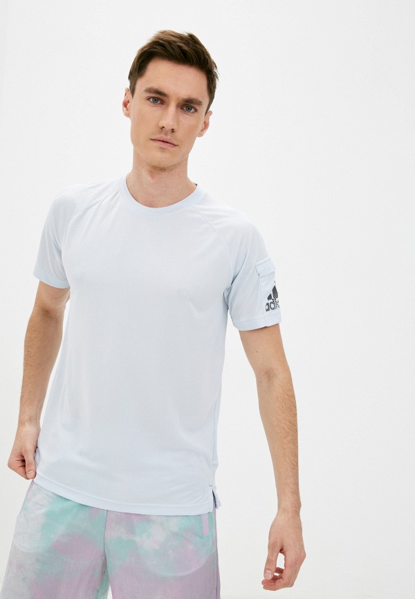 

Футболка adidas, Голубой, adidas AD002EMLUFP7