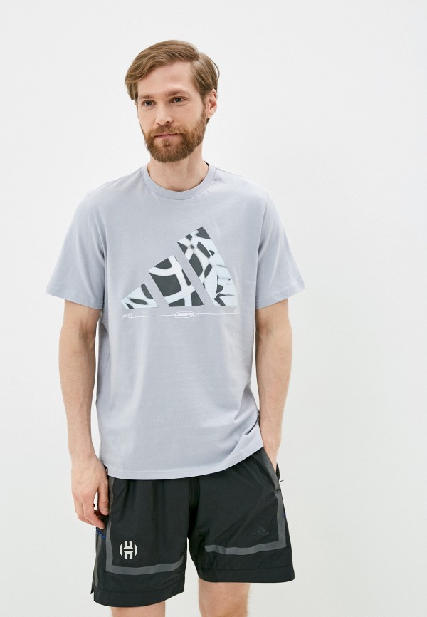 

Футболка adidas, Серый, adidas AD002EMLUFP9