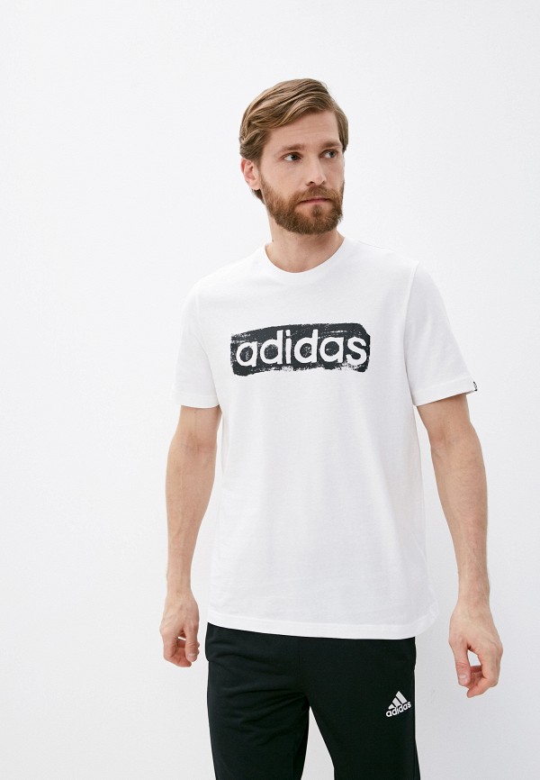 

Футболка adidas, Белый, M BRSHSTRK V4 T