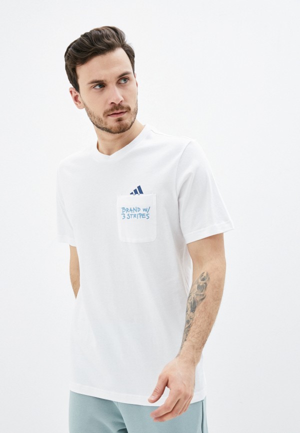 

Футболка adidas, Белый, adidas AD002EMLUFW6