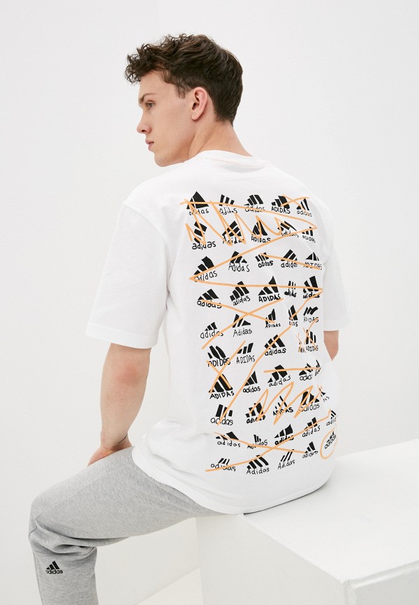 

Футболка adidas, Белый, SCRIBBLE TEE M