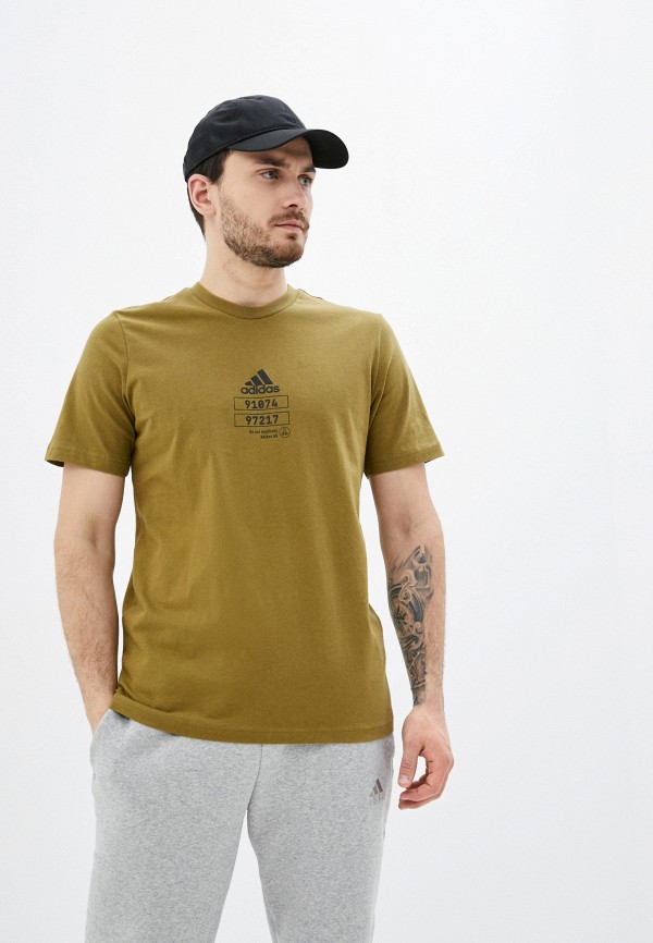 

Футболка adidas, Хаки, adidas AD002EMLUGA0