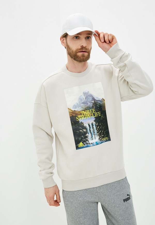 

Свитшот adidas, Бежевый, adidas AD002EMMPVM7