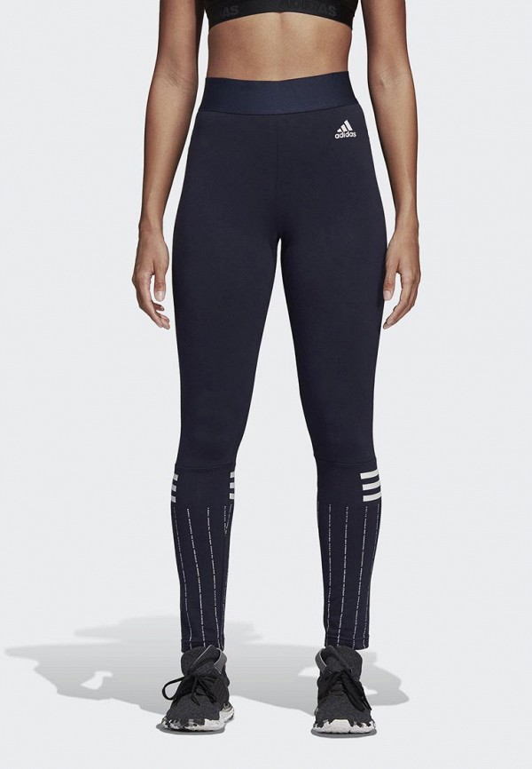 

Тайтсы adidas, adidas AD002EWCDHJ4, Синий