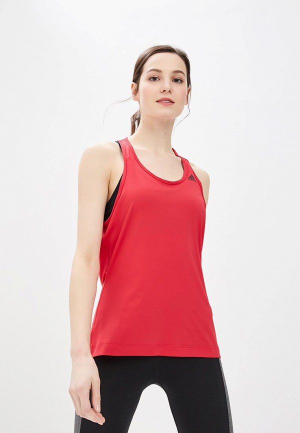 

Майка спортивная adidas, D2M TANK SOLID, Красный