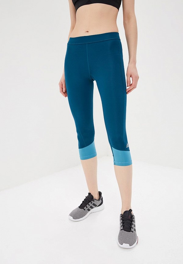 

Капри adidas, adidas AD002EWDKOG9, Бирюзовый
