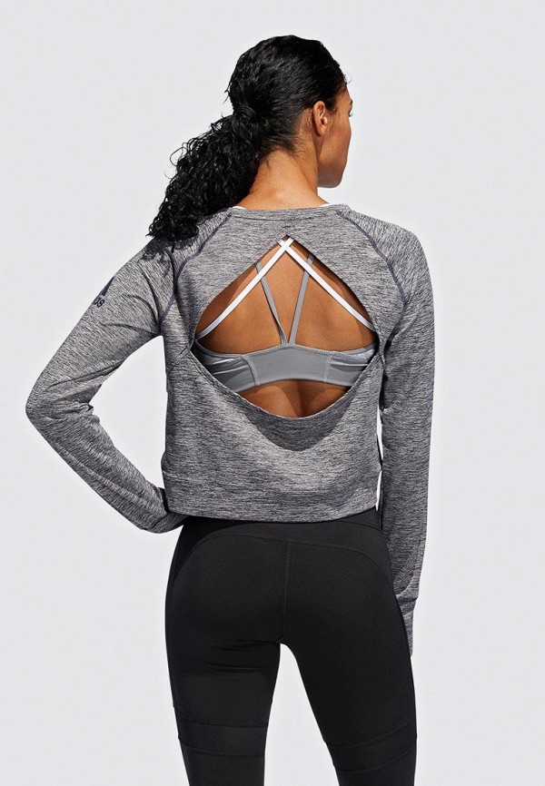 

Свитшот adidas, adidas AD002EWEEIQ2, Серый