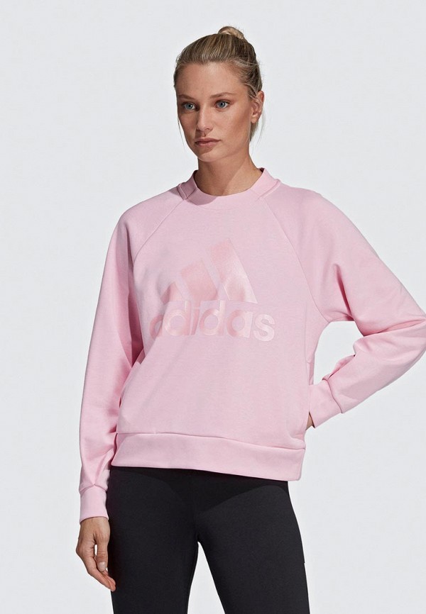 

Свитшот adidas, adidas AD002EWEEIQ6, Розовый