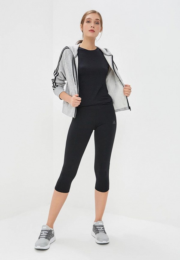 

Тайтсы adidas, adidas AD002EWEEIQ9, Черный