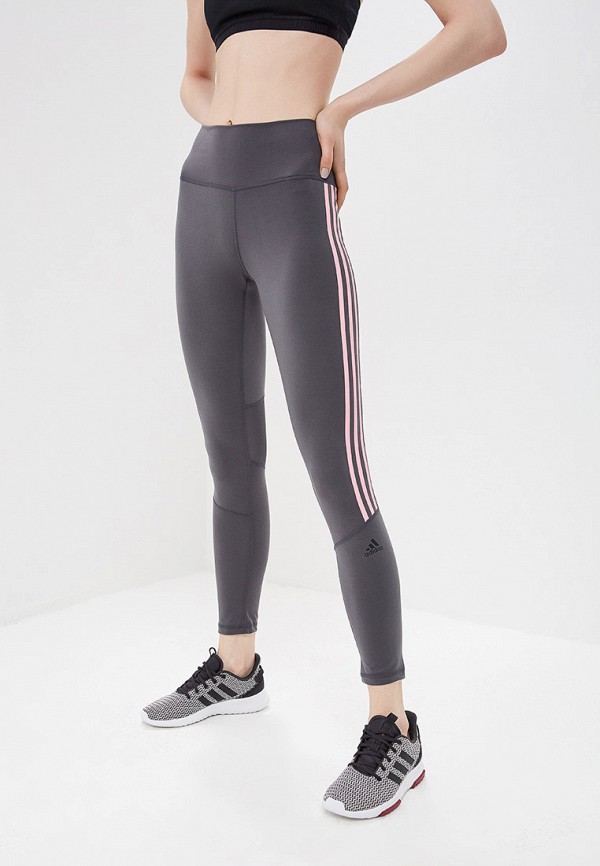 

Тайтсы adidas, adidas AD002EWEEIR6, Серый