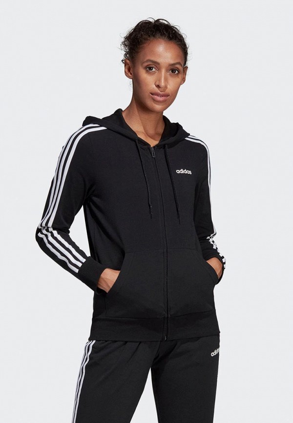 

Толстовка adidas, Черный, W E 3S FZ HD SJ