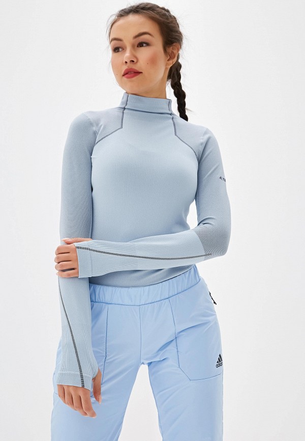 

Лонгслив спортивный adidas, Голубой, adidas AD002EWFKAE4