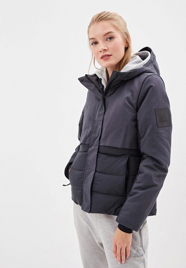 

Пуховик adidas, Серый, adidas AD002EWFKAI3