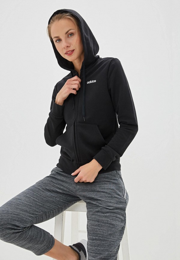 

Толстовка adidas, Черный, W E PLN FZ HD