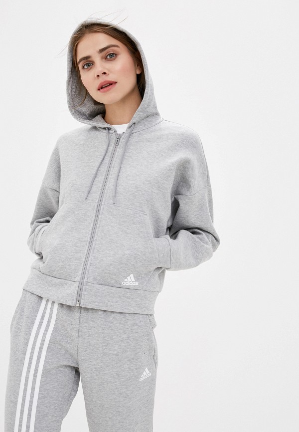 

Толстовка adidas, adidas AD002EWFKAP2, Серый