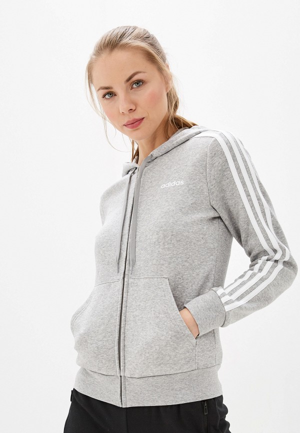 

Толстовка adidas, Серый, W E 3S FZ HD FL