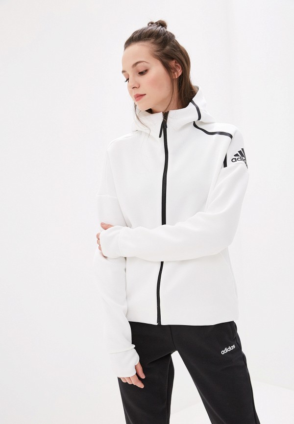 

Толстовка adidas, W Zne Hd FR, Белый