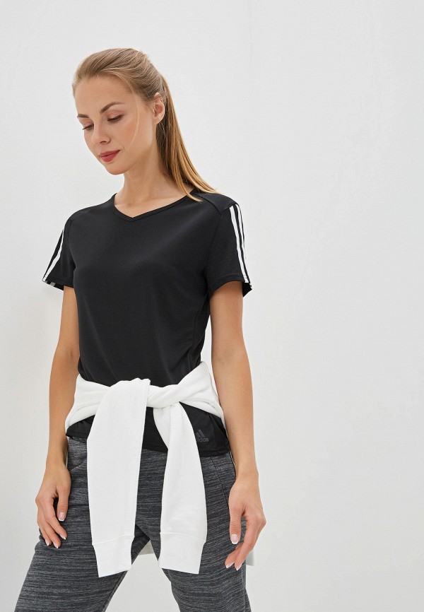 

Футболка спортивная adidas, RUN 3S TEE W, Черный